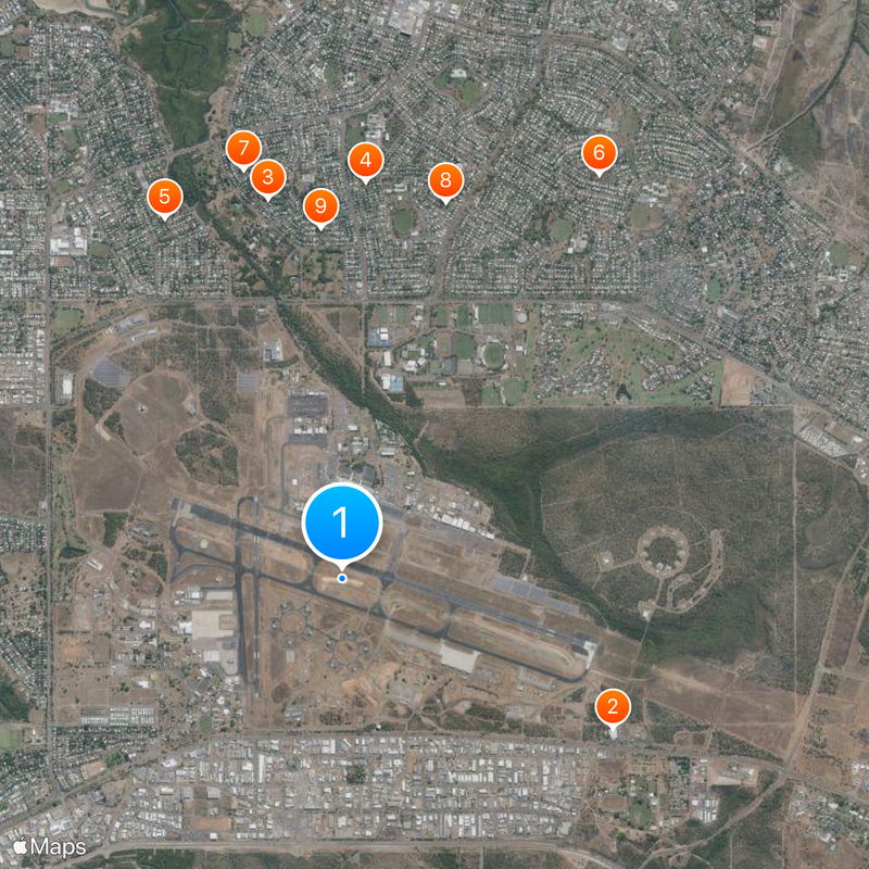 Darwin International Airport Map