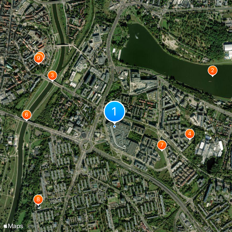 Galeria Posnania Map