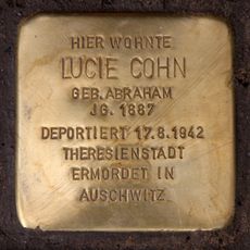 Stolperstein à la mémoire de Lucie Cohn
