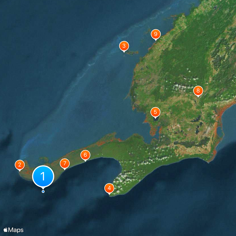 Cuban underwater city Map