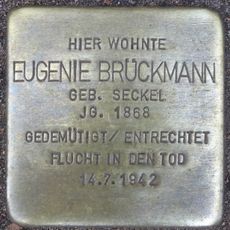 Stolperstein en memoria de Eugenie Brückmann