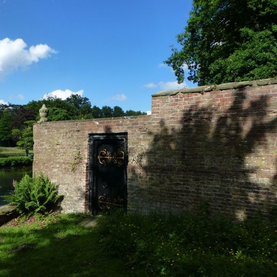 Garden walls at Gawsworth Old Hall