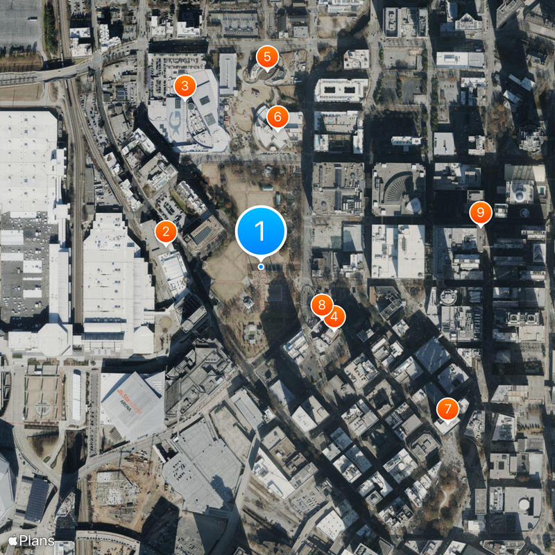 Centennial Olympic Park Karte