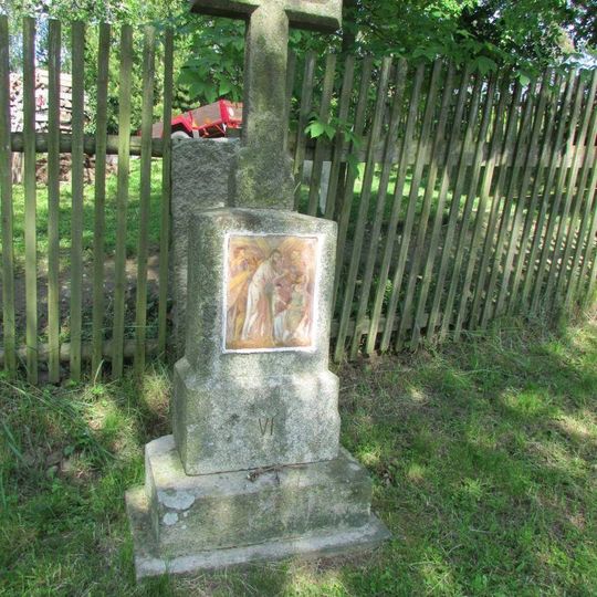 Kříž na křížové cestě v Třešti - 6. Zastavení