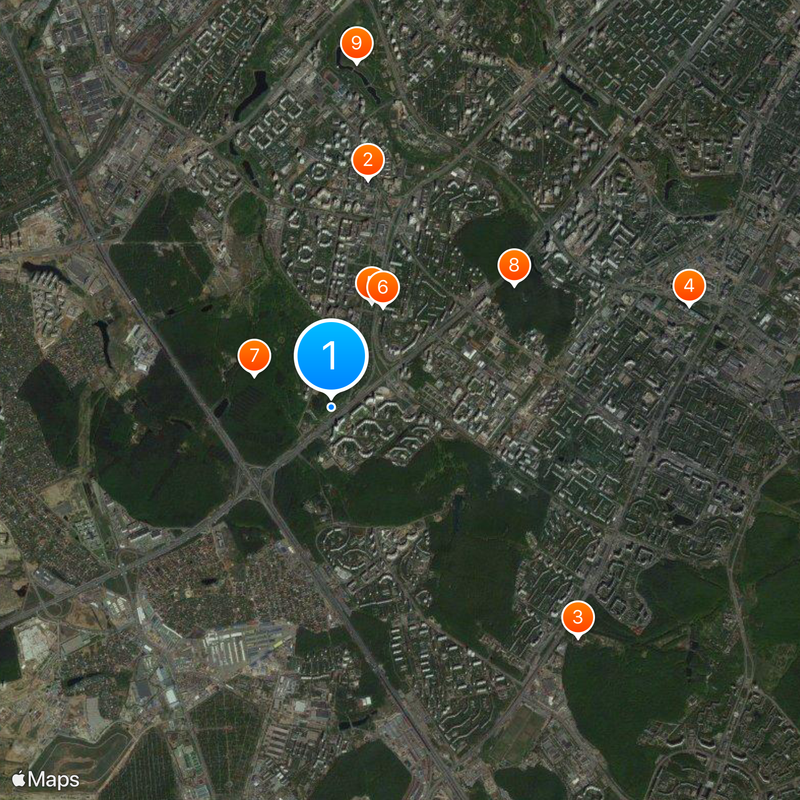 Troparyovo Map