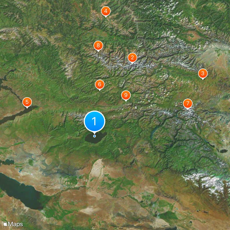 Markakol State Nature Reserve Mappa