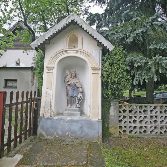 Výklenková kaplička se sochou sv. Václava