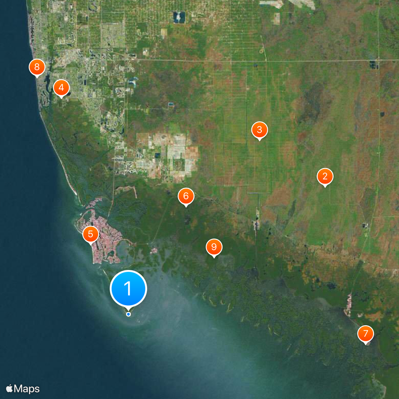Cape Romano Dome House Karte
