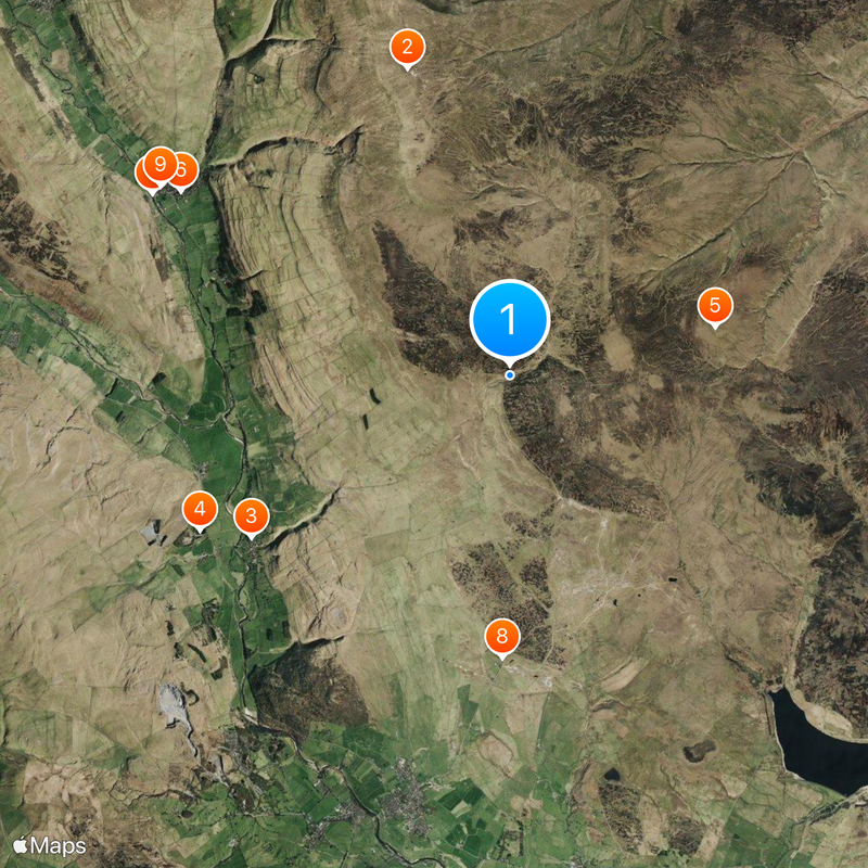 Mossdale Caverns Mapa