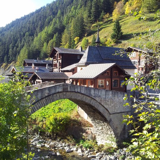 Bogenbrücke mit Kapelle St. Anton