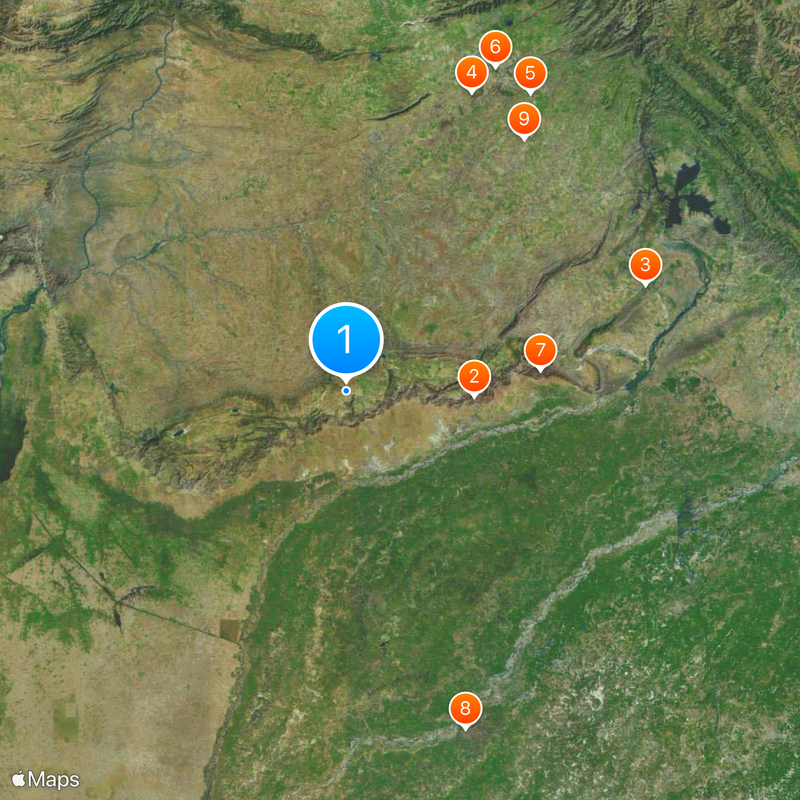Salt Range Map
