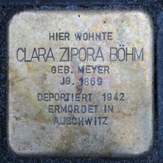 Stolperstein en memoria de Clara Zipora Böhm