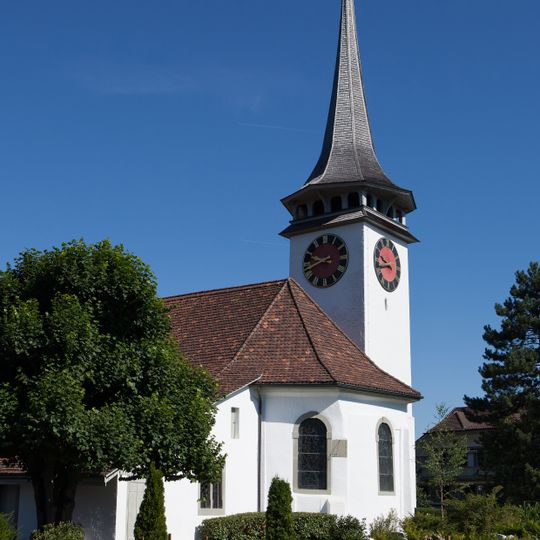 Reformierte Kirche mit Pfarrhaus und Nebengebäuden