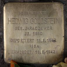 Stolperstein dedicated to Hedwig Goldstein