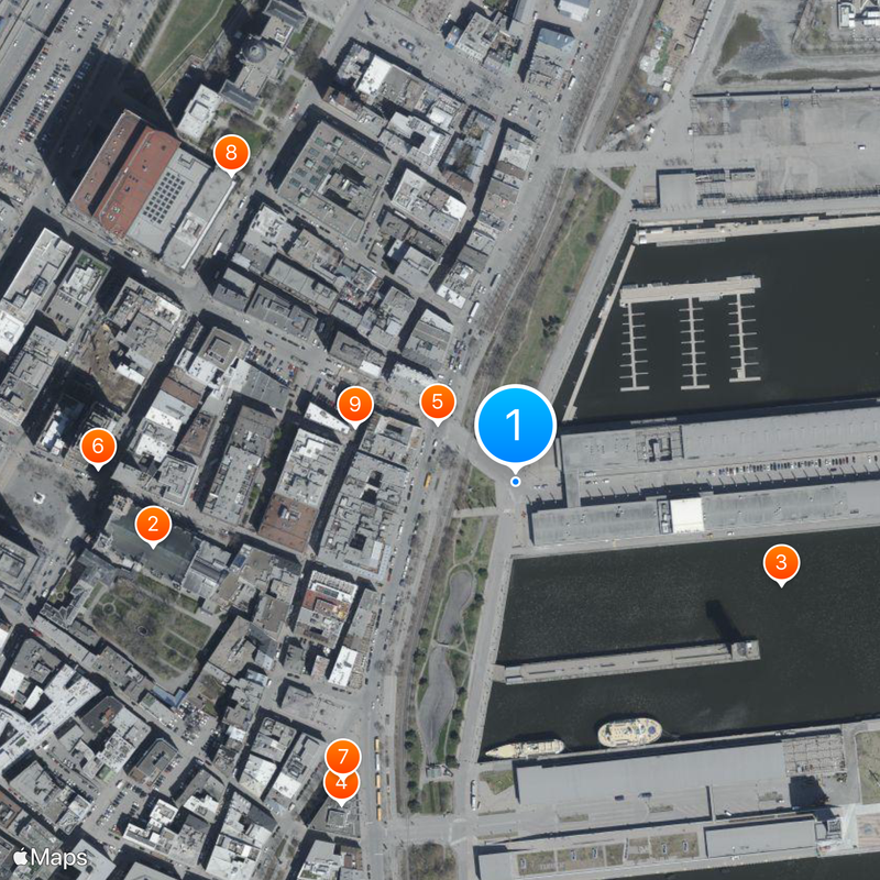 Old Port of Montreal Map