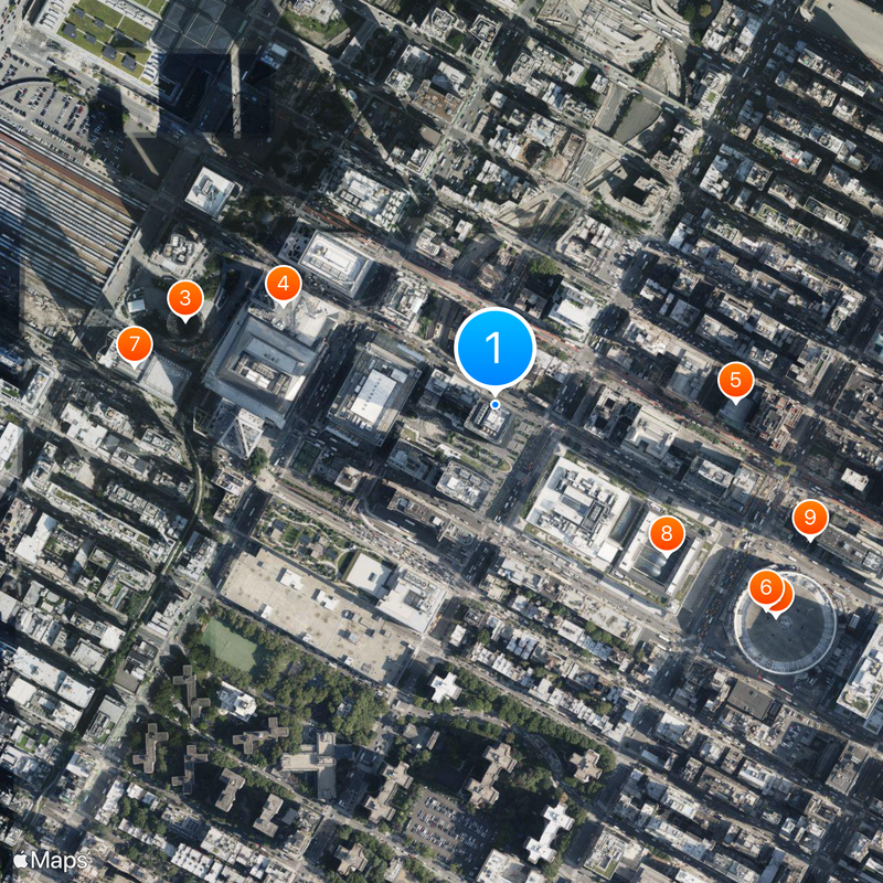 1 Manhattan West Mappa