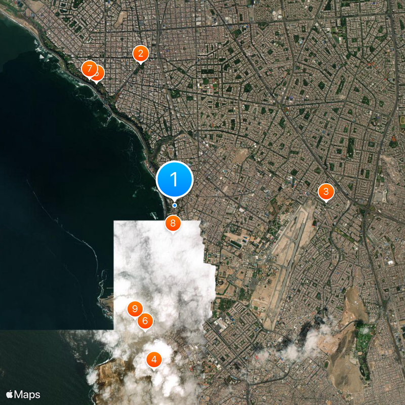 Puente de los Suspiros Mappa