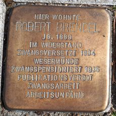 Stolperstein dedicated to Robert Brendel