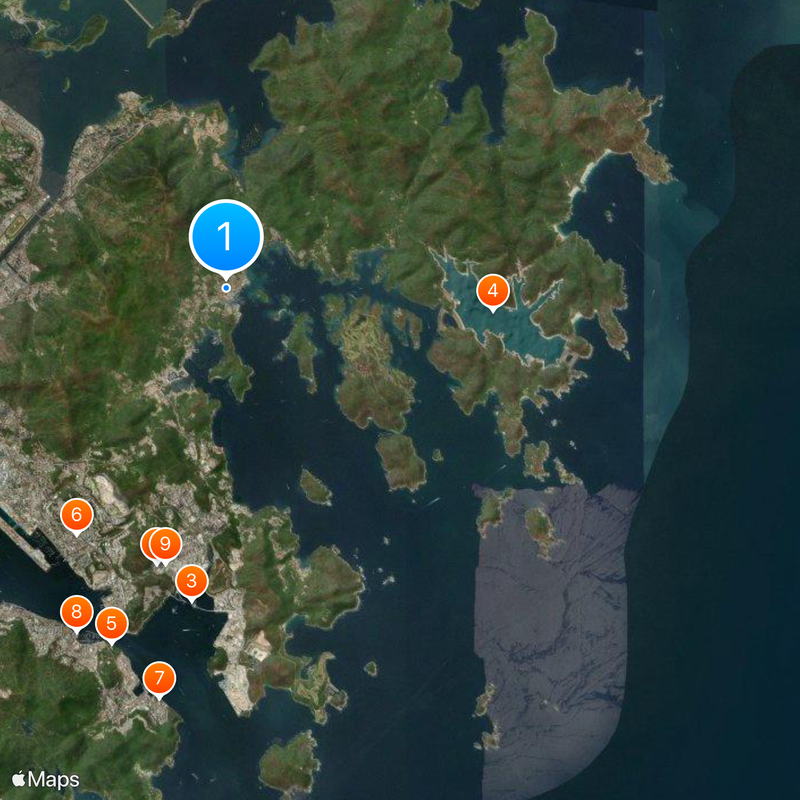 Sai Kung District Karte
