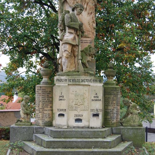 World War I memorial in Krásná Hora nad Vltavou