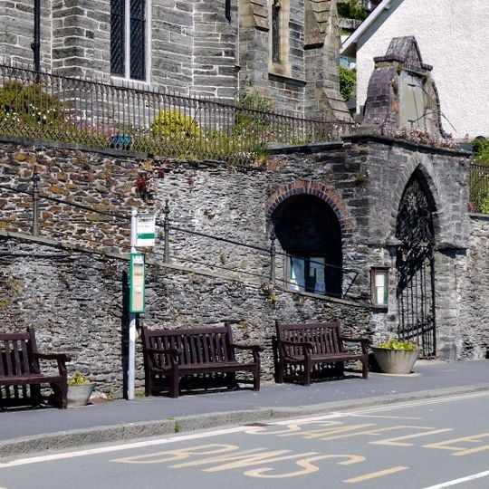 South Entrance Archway Ramp, Wall and Railings to St Peter's Churchyard, Sea View Terrace ,