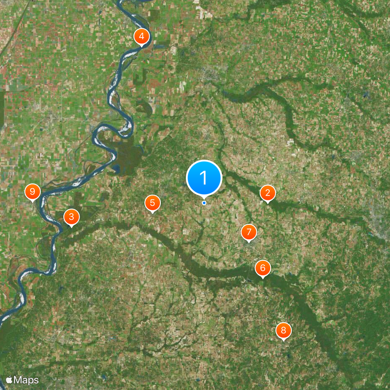 Nutbush Map