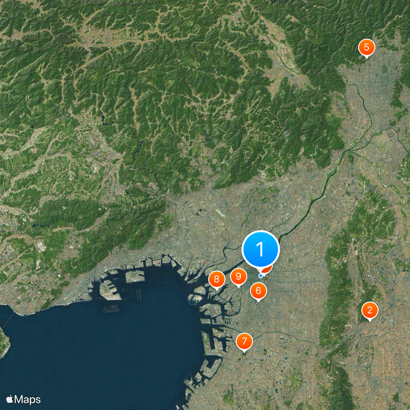 Prefektura Osaka Mapa