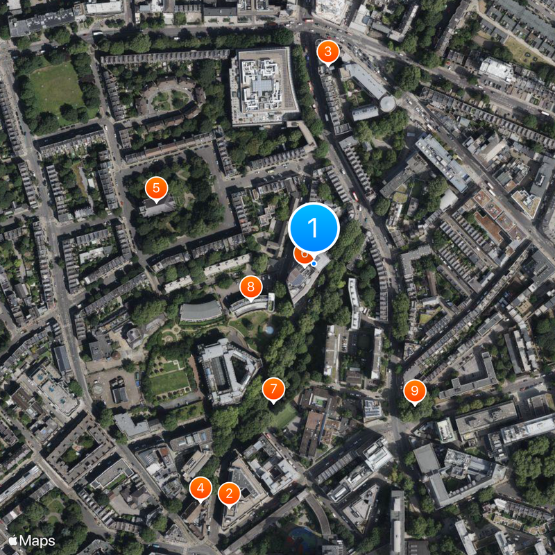 Sadler's Wells Theatre Map