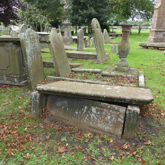 Tombchest of James Phillips, 2 metres south of the sundial in the Churchyard of St Michael