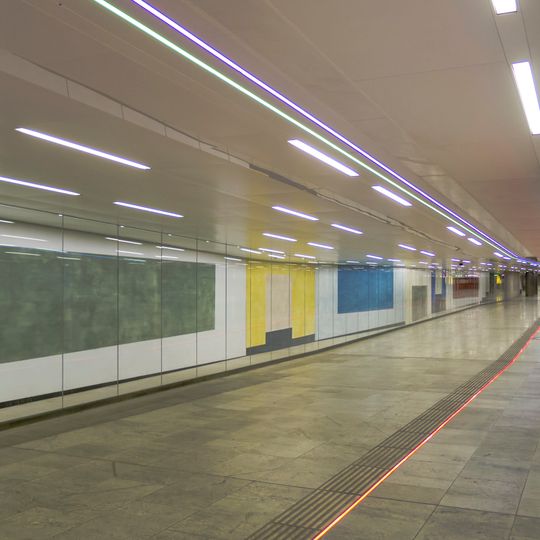 Installation "Ohne Titel" by Ernst Caramelle, Opernpassage, Vienna