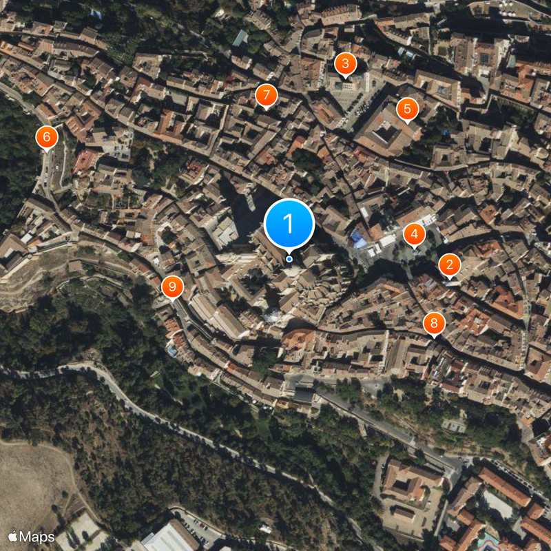 Segovia Cathedral Map