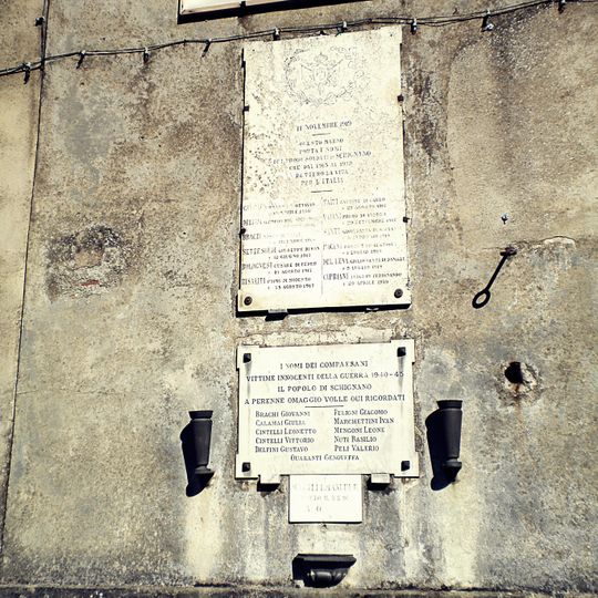 Plaque to the fallen of Schignano