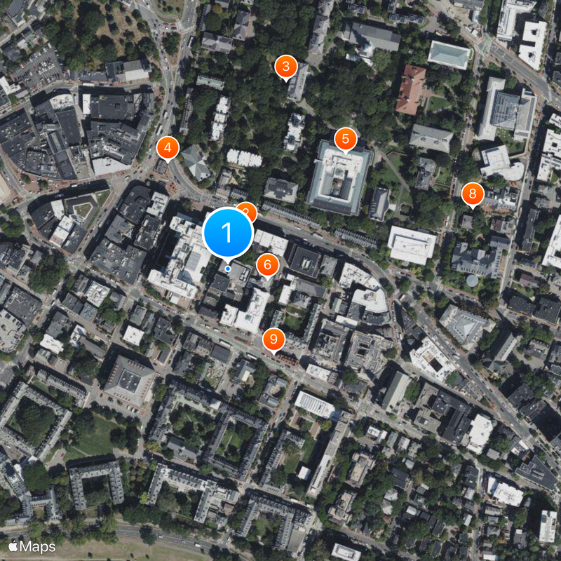 Hasty Pudding Club Map