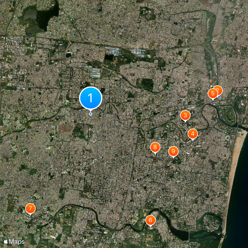 Arumbakkam Map