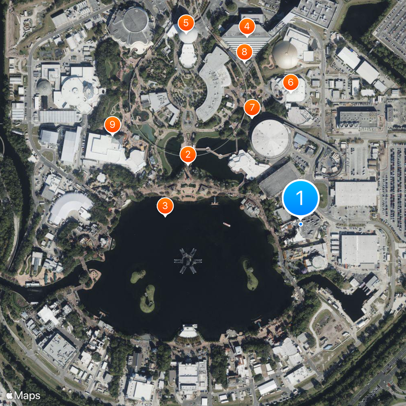 Frozen Ever After Mapa