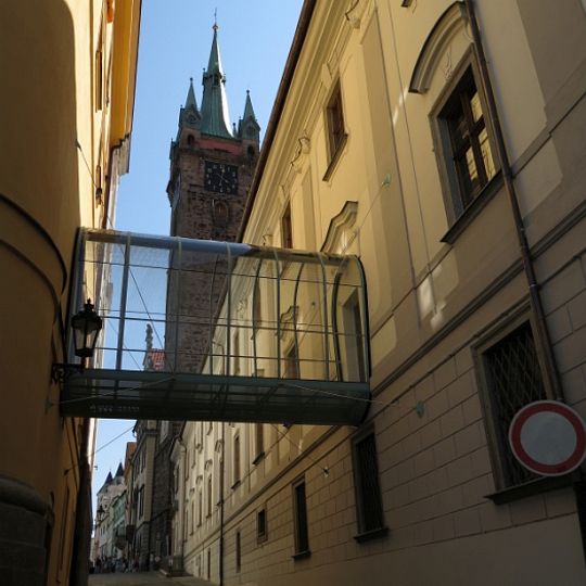 Mostní přechod nad Balbínovou ulicí v Klatovech