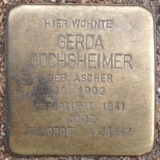 Stolperstein dedicated to Gerda Gochsheimer