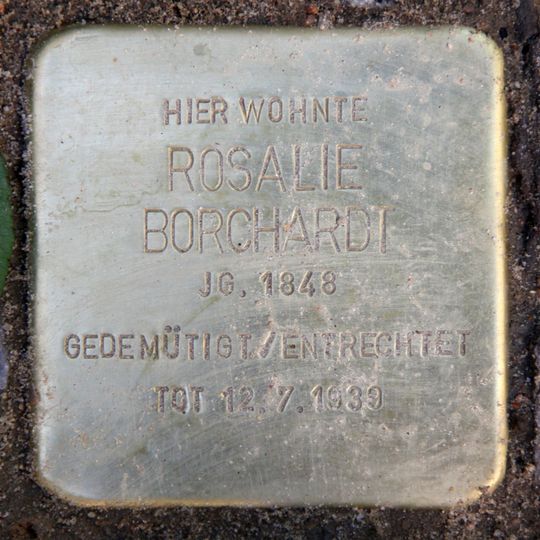 Stolperstein dedicated to Rosalie Borchardt