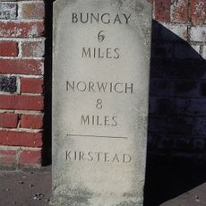 Milestone, Kirstead Green, opp. St Christopher's Close