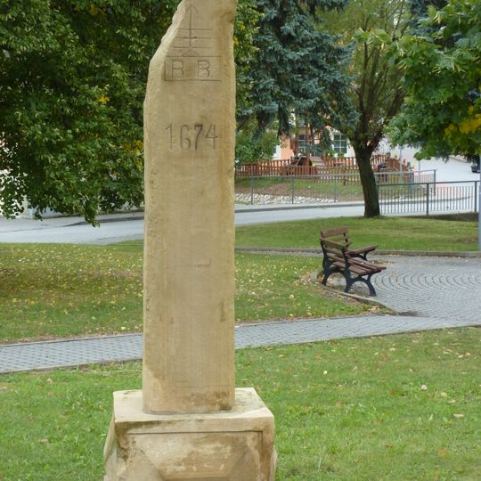 Fragment of column shrine in Brno-Jehnice