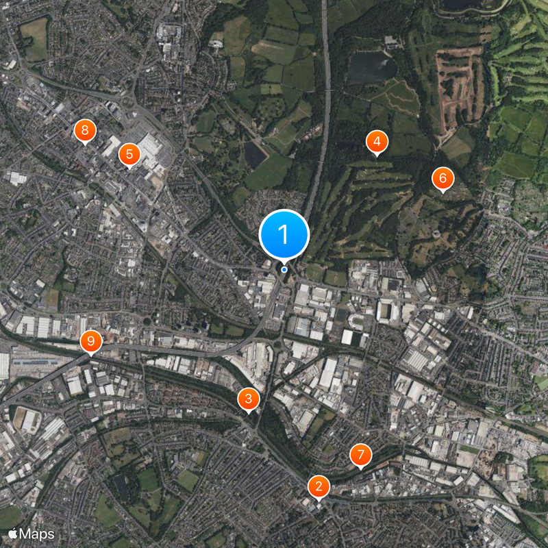 West Midlands conurbation Map