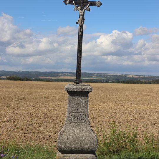Kříž na východním okraji Pyšele