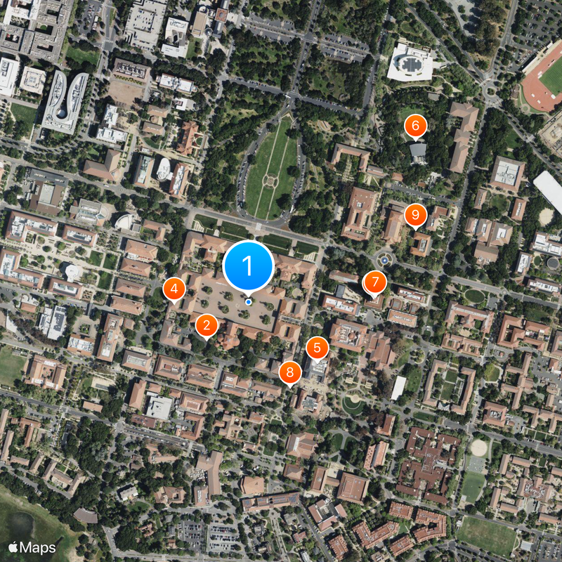 Stanford University Map