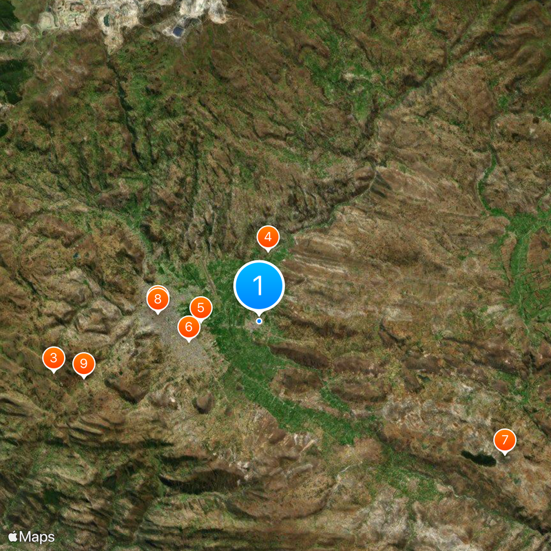 Distrito de Baños del Inca Mapa