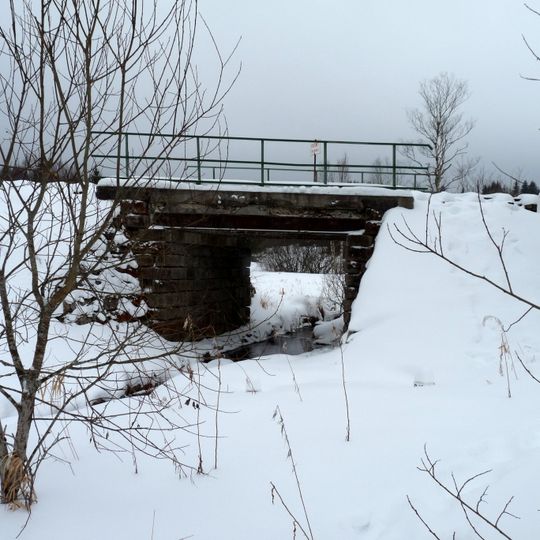 Železniční most přes Údolský potok v Novém Údolí