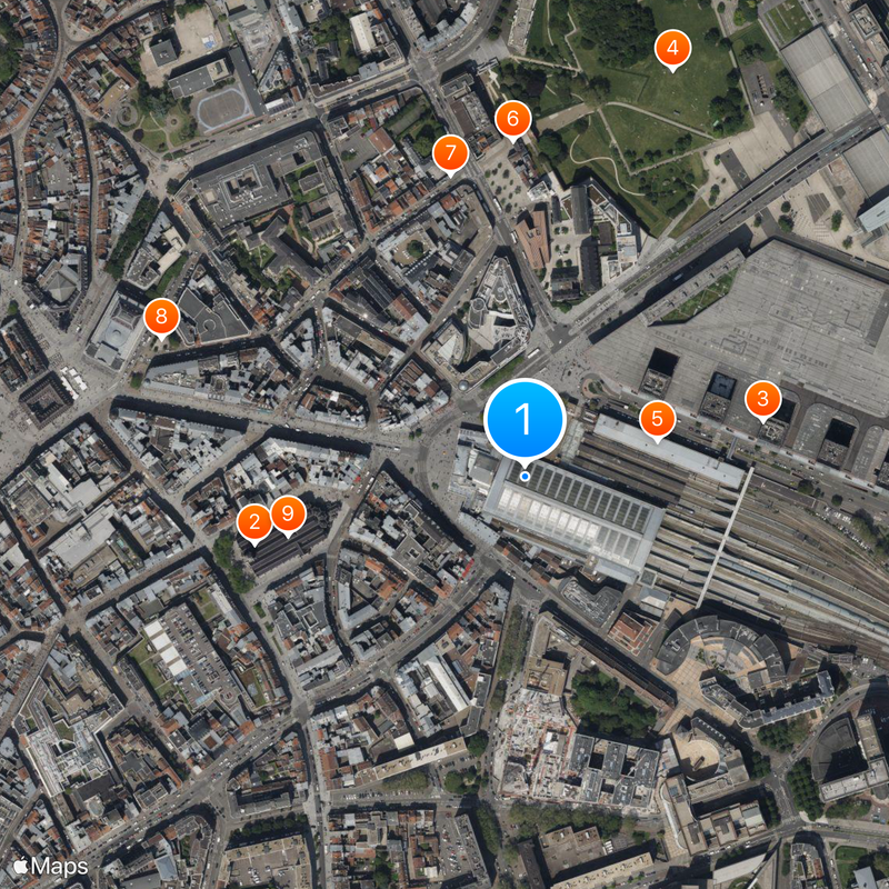 Lille-Flandres station Map