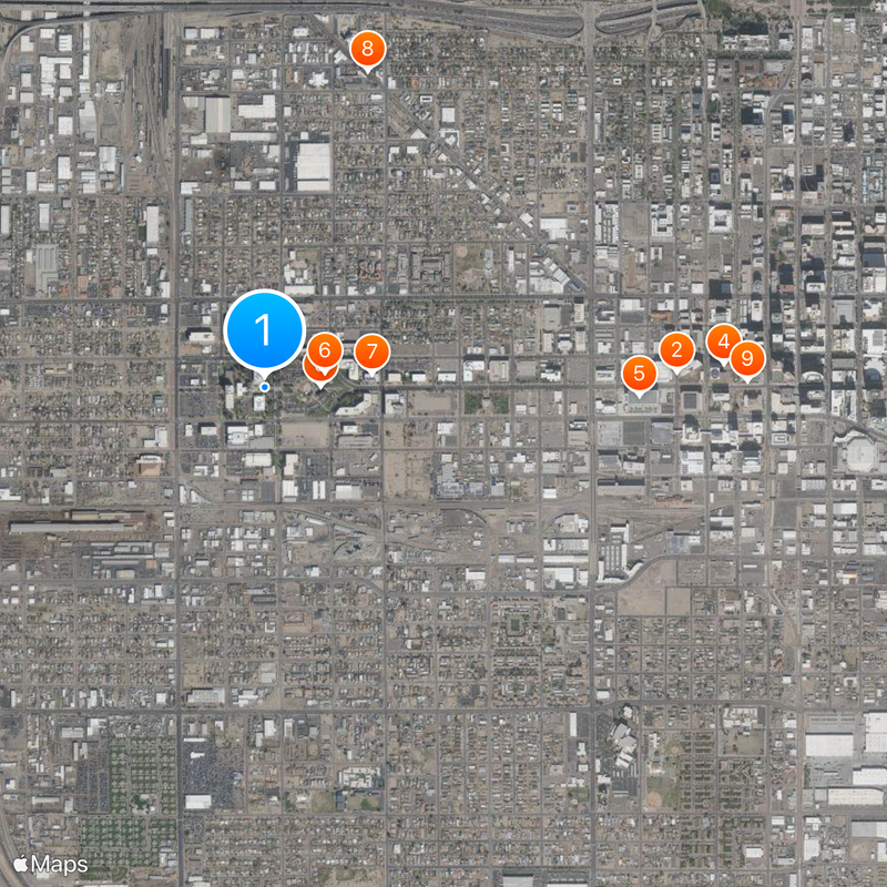 Arizona State Capitol Karte