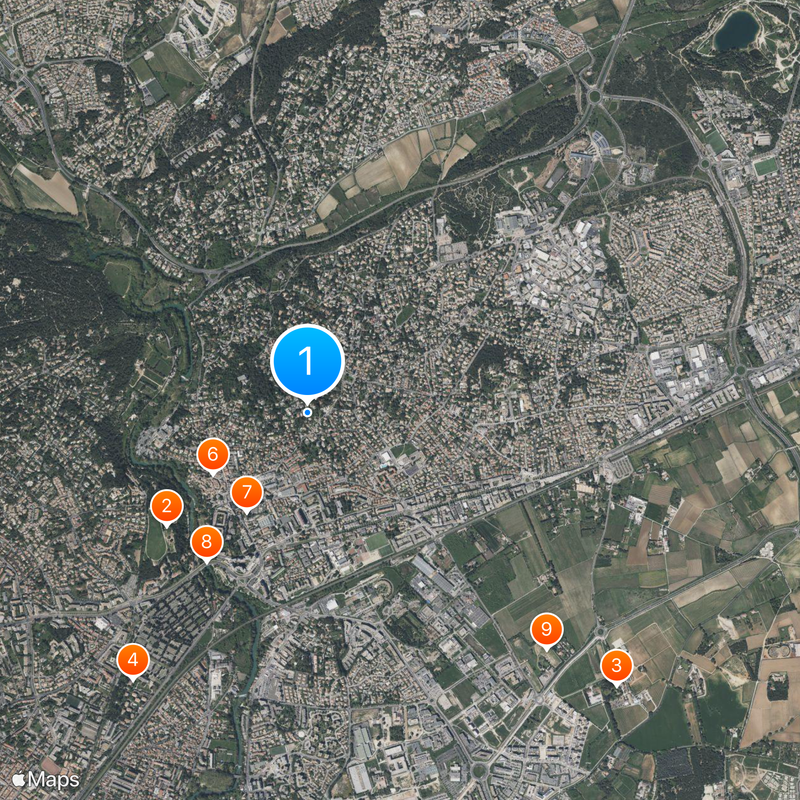 Castelnau-le-Lez Mappa