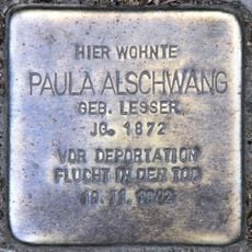 Stolperstein dedicated to Paula Alschwang