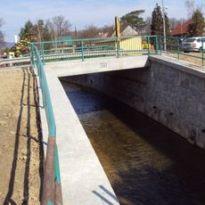 Most Děčínské ulice přes Šporku v Dolní Libchavě